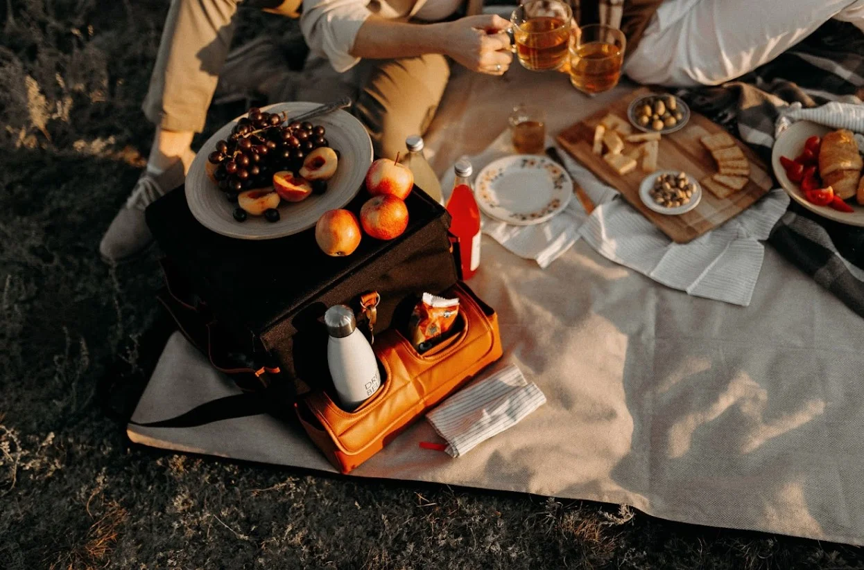 waxed canvas picnic blanket